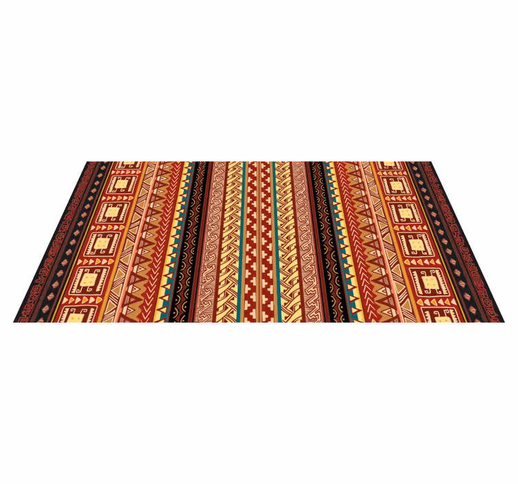 Aztec ränder vinyl matta - Tenstickers