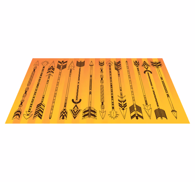 Tribal pil mönster Vinylmatta etnisk - Tenstickers
