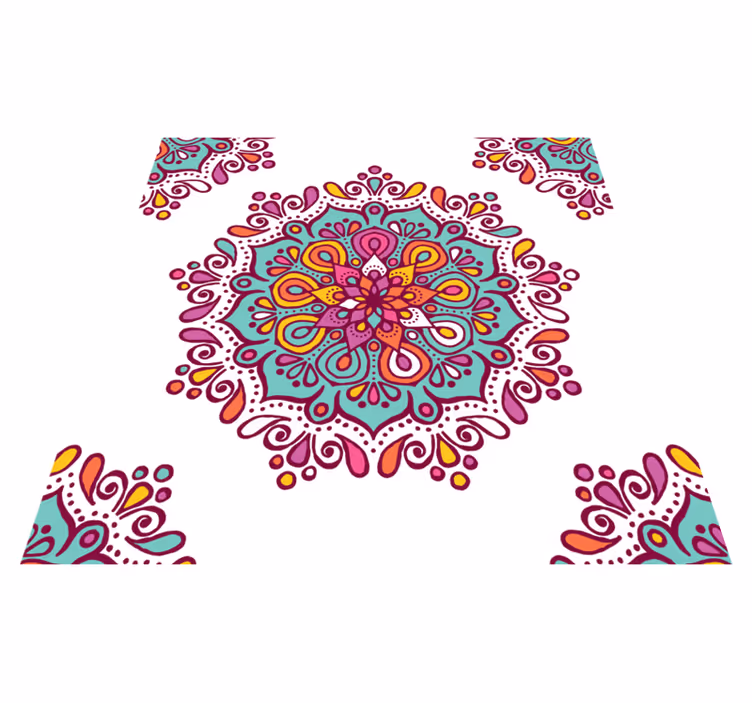 Mandala för köksgolvplattor - Tenstickers