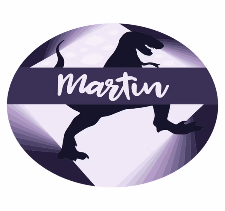 Velociraptor med namn Andra Vinylmattor - Tenstickers