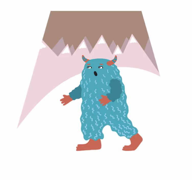 Nordisk monsterkaraktär Andra Vinylmattor - Tenstickers