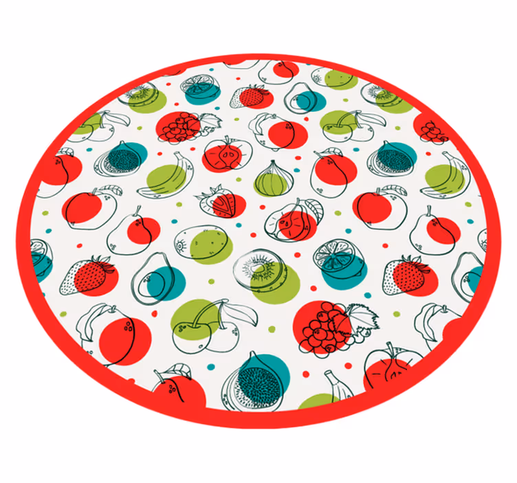 Enkelt fruktmotiv Vinylmatta Kök - Tenstickers