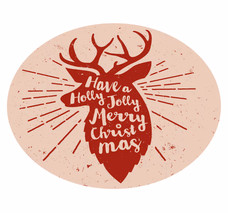 Julrenmotiv Vinylmatta Jul - Tenstickers