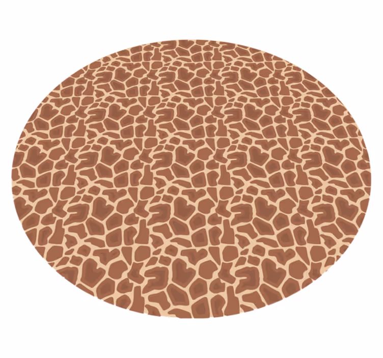 Giraffmönster Vinylmatta djurtryck - Tenstickers