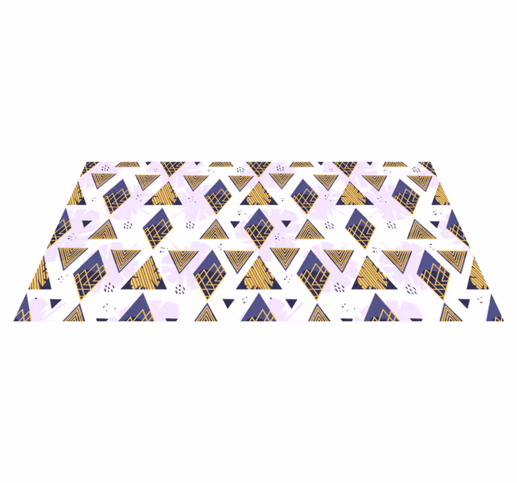 Trekantigt marmormotiv Vinylmatta geometrisk - Tenstickers