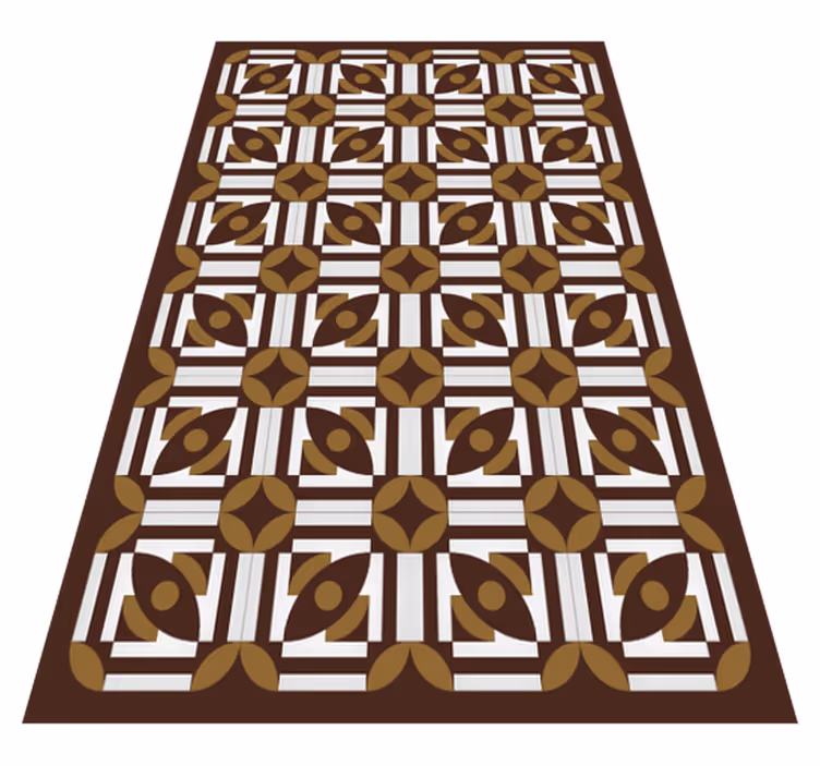 Geometrisk arrangemang Vinylmatta kakeleffekt - Tenstickers