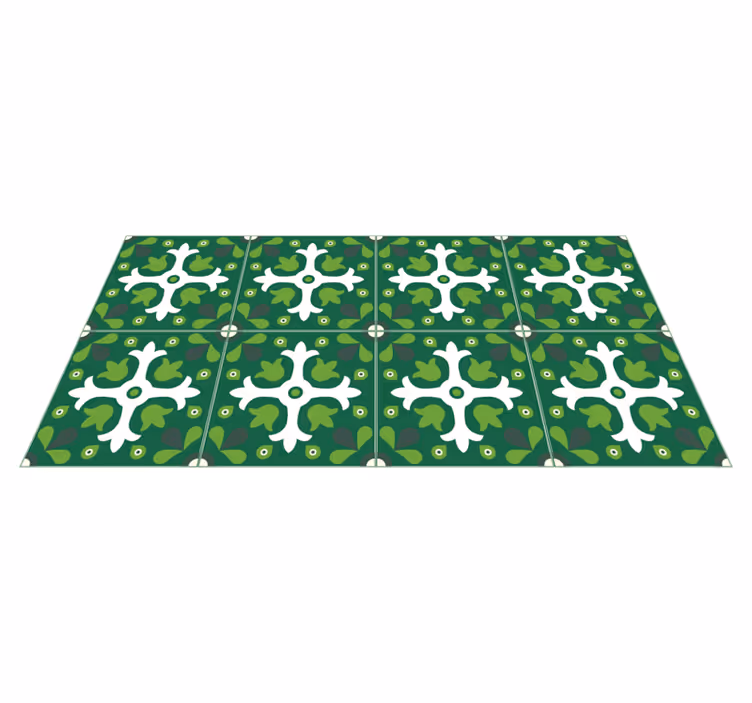 Emerald kakel vinyl matta - Tenstickers
