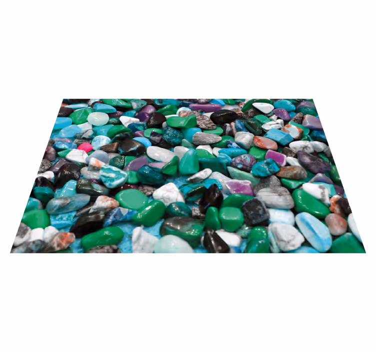 Färgglad stenmosaik Vinylmatta steneffekt - Tenstickers