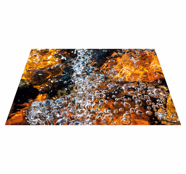 Bubblande vattenflöde vinylmatta - Tenstickers