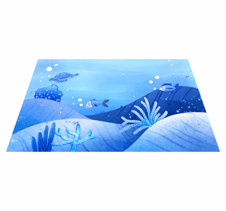Havsscen Vinylmatta natur - Tenstickers