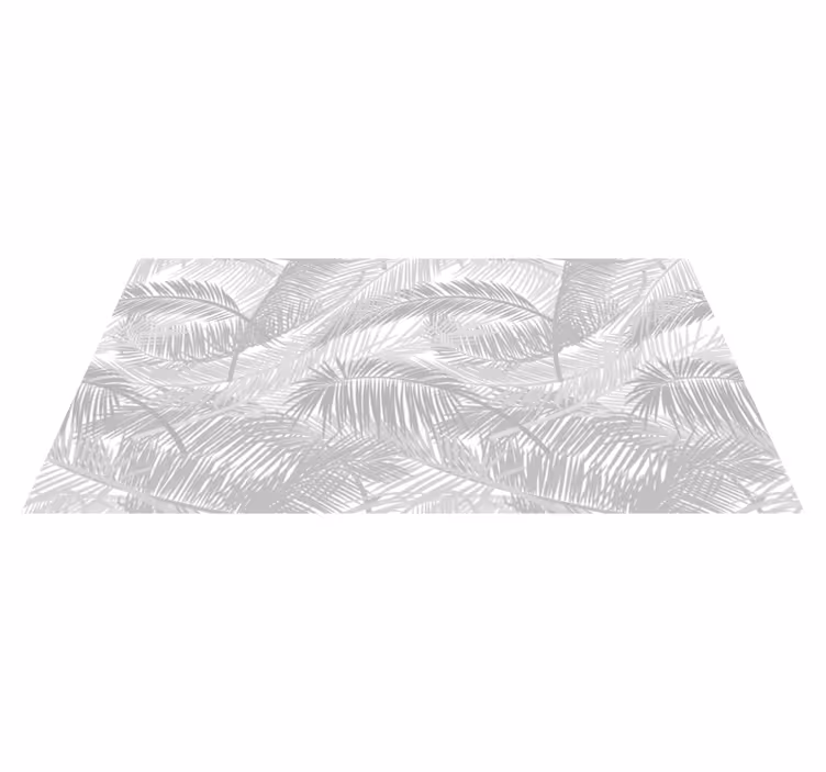 Snygga palmblad Vinylmatta natur - Tenstickers
