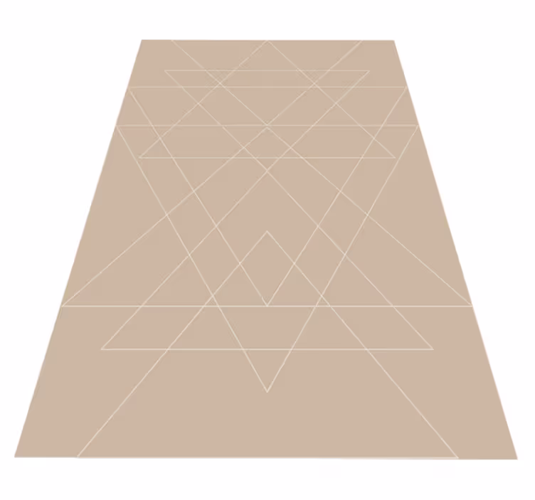 Geometriskt mönstrad matta Vinylmatta modern - Tenstickers