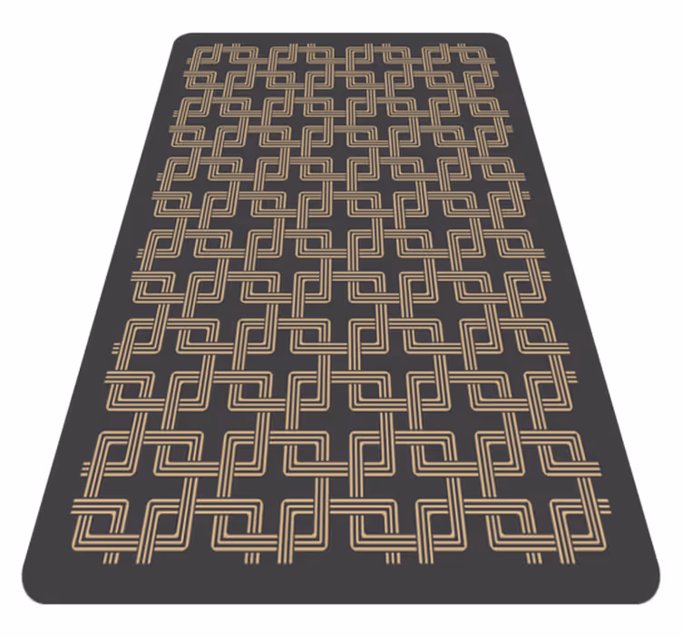 Eleganta linjemönster Vinylmatta Mosaik - Tenstickers
