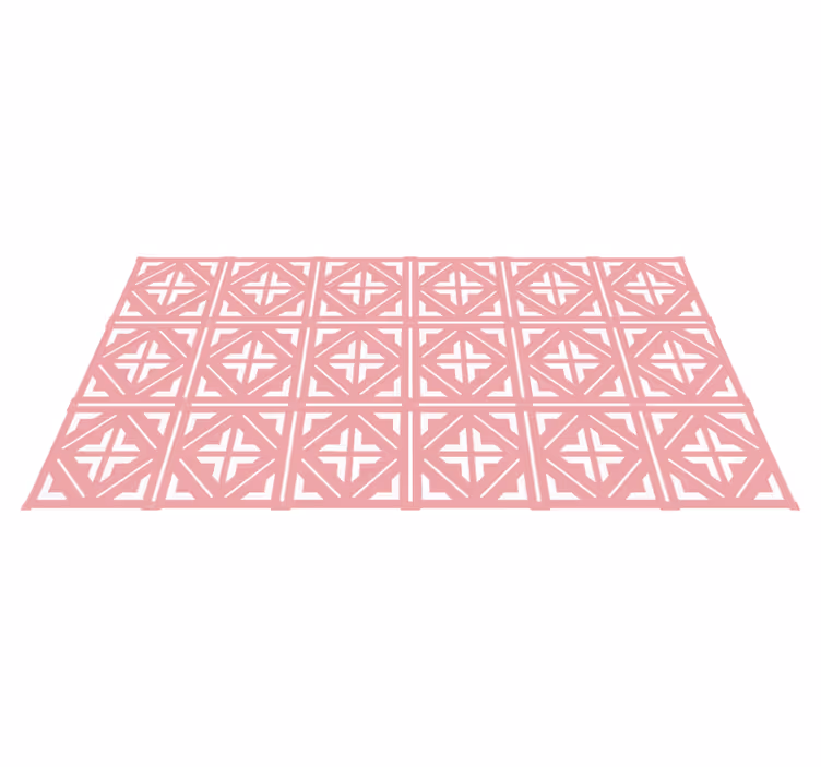 Rosa kakel mönster kakel matta - Tenstickers