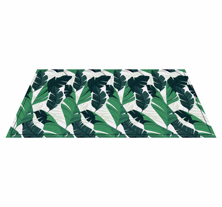 Bananblad natur vinyl matta - Tenstickers