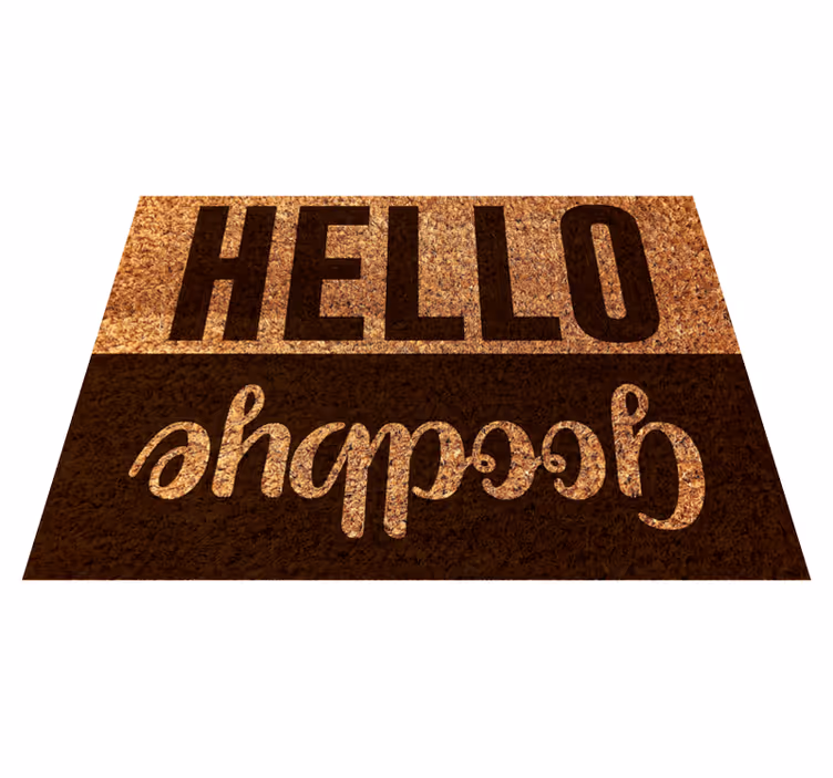 Hej adjö texturerad Vinylmatta foajé - Tenstickers
