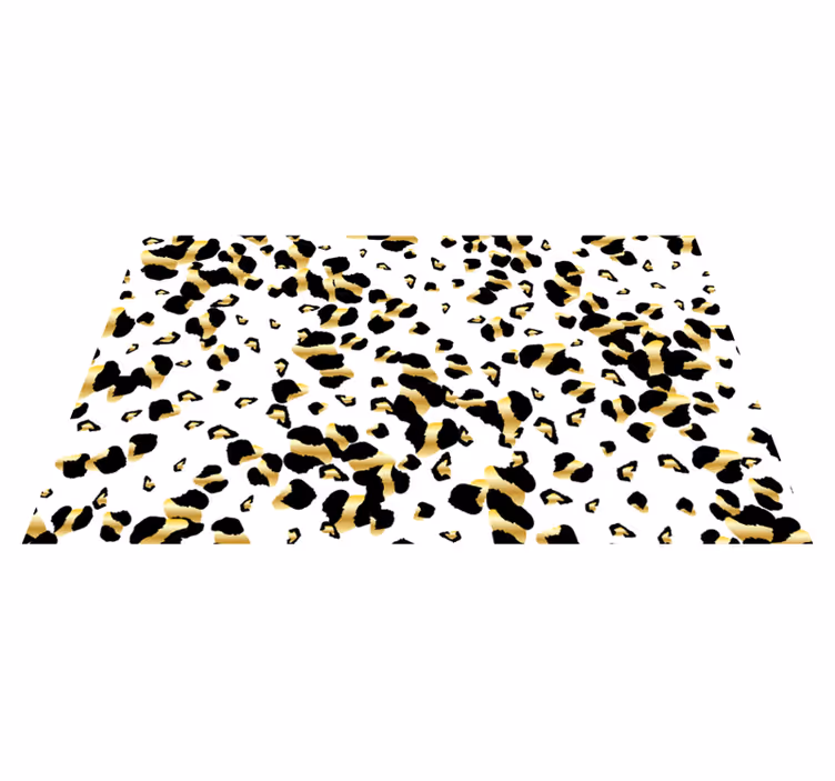 Leopardmönster elegans Vinylmatta djurtryck - Tenstickers