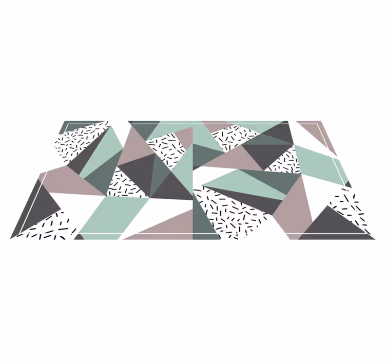 Nordiska texturerade trianglar geometriska mattor - Tenstickers