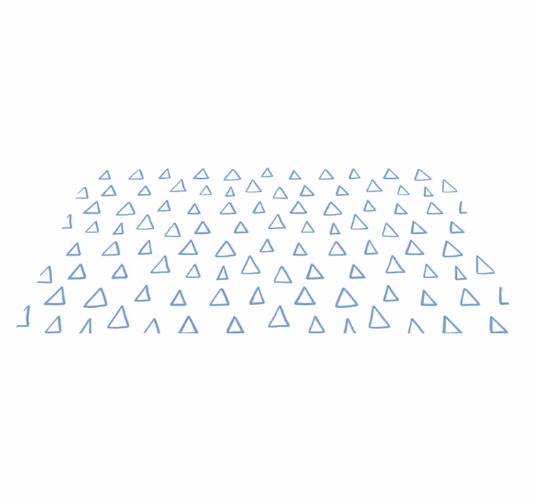 Triangelmönstrad design Vinylmatta geometrisk - Tenstickers