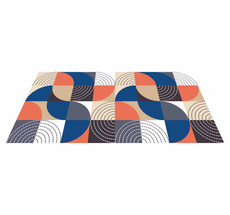 Nordiska halvcirkel geometriska mattor - Tenstickers