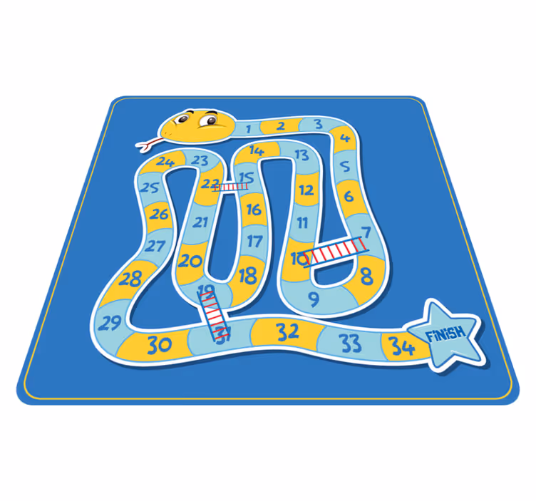 Orm spel brädspel matta - Tenstickers