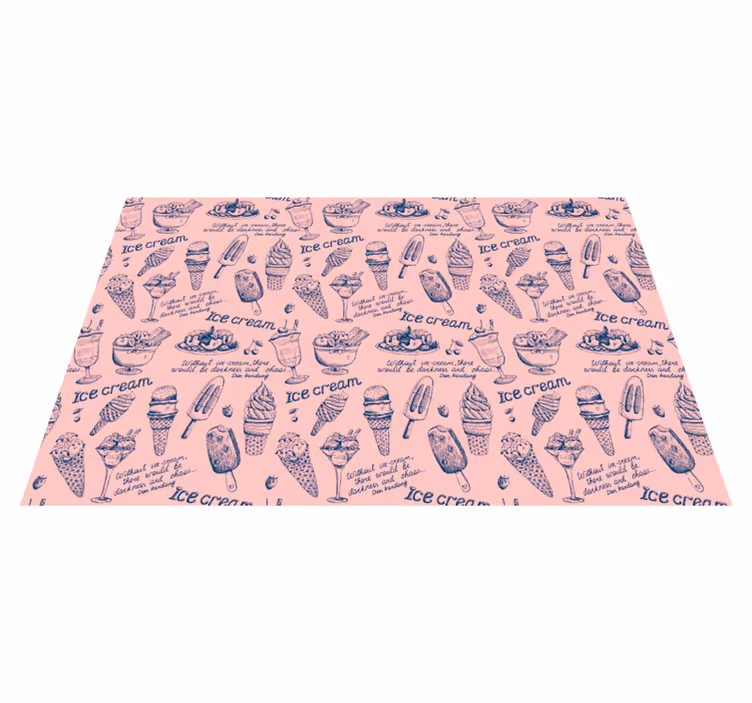 Rosa glass modern matta - Tenstickers
