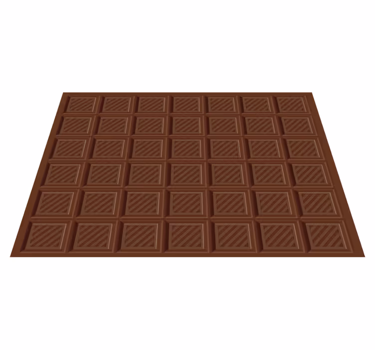 Chokladrutigt motiv Vinylmatta Kök - Tenstickers