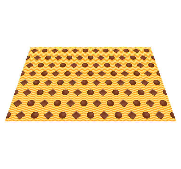 Chokladmönster Vinylmatta Kök - Tenstickers