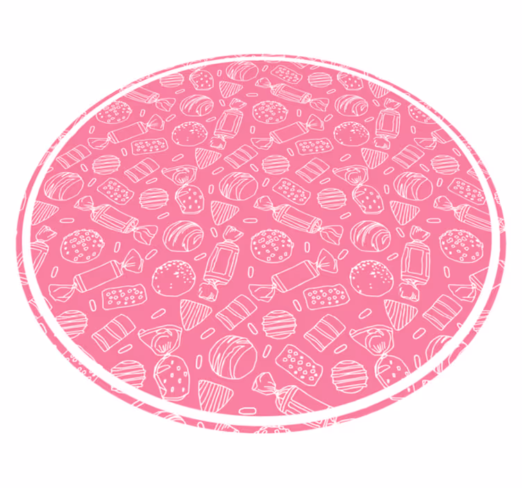 Cadny rosa mönster Andra Vinylmattor - Tenstickers