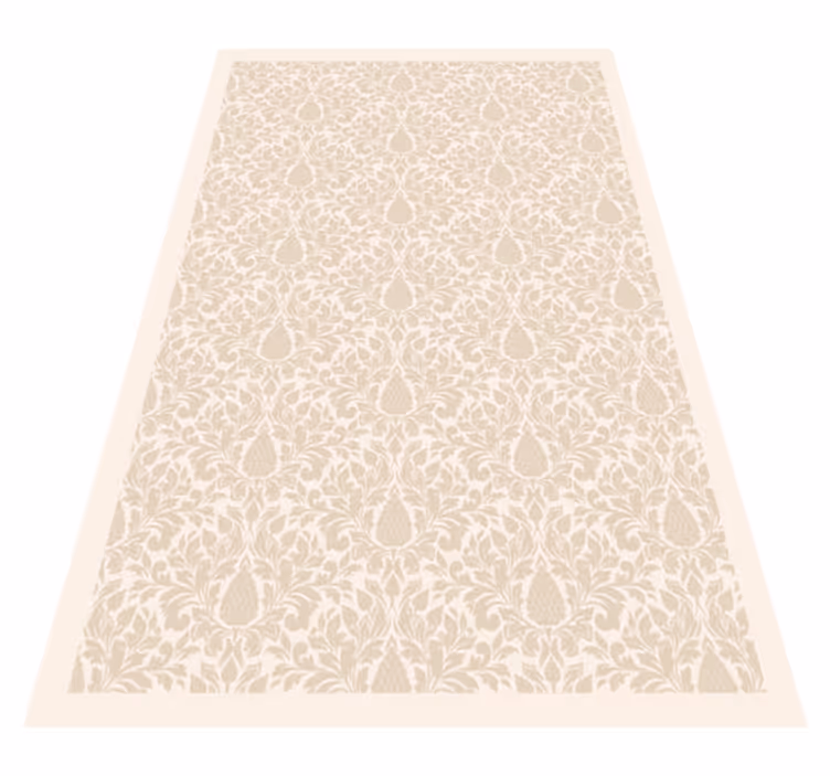 Elegant blommotiv Vinylmatta natur - Tenstickers