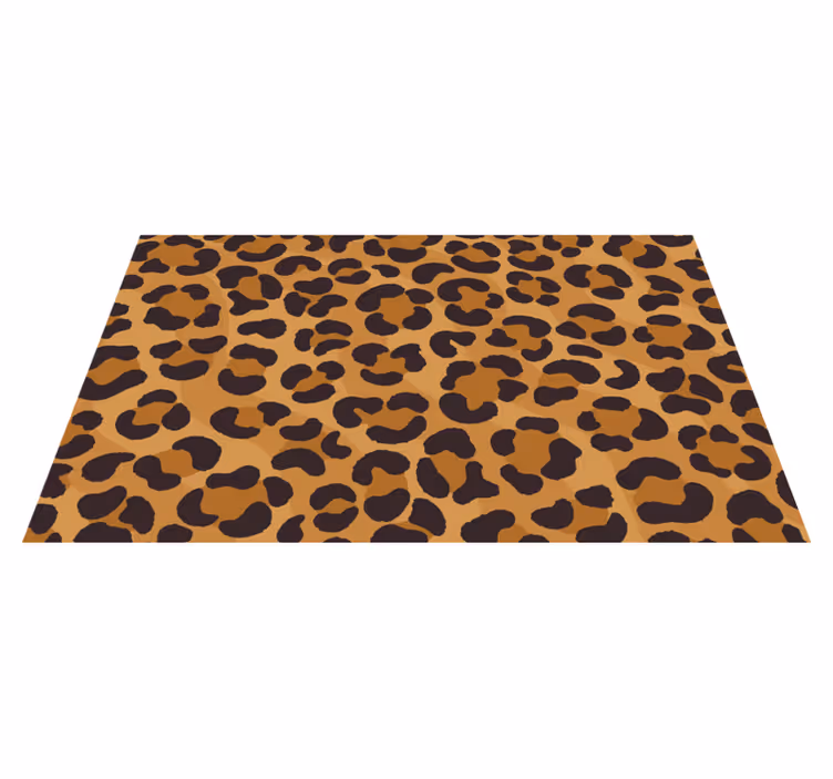 Leopardmönstrad stil Vinylmatta djurtryck - Tenstickers