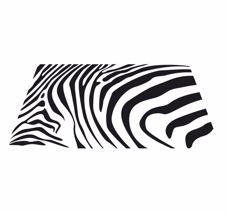 Vinylmatta djurtryck zebra linjer - Tenstickers