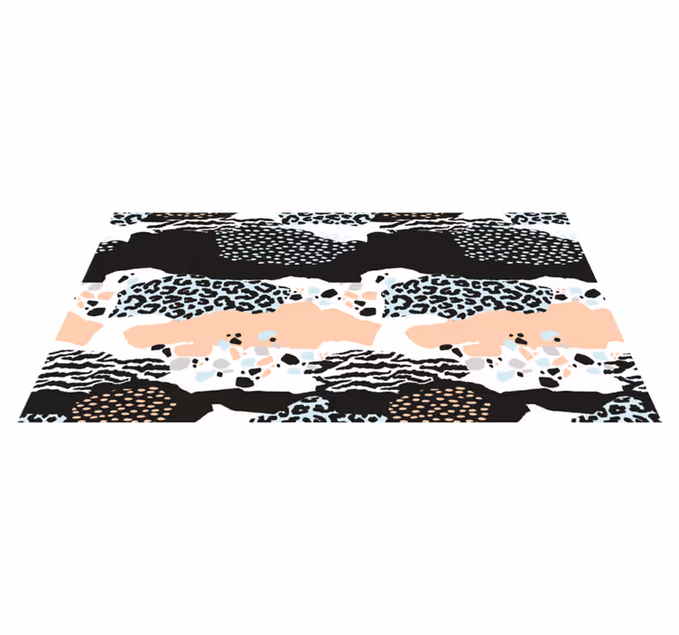 Elegant matta med leopardhud djurmönster - Tenstickers