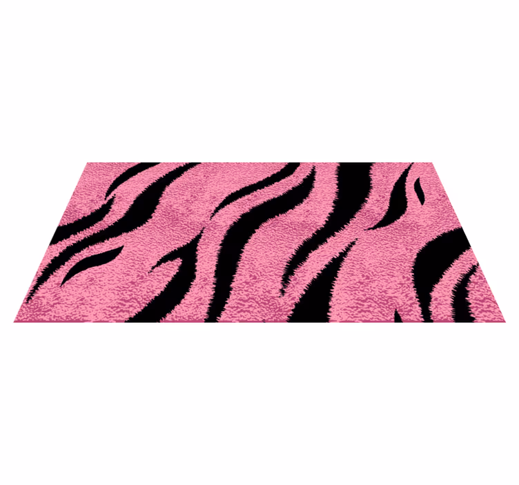 Rosa tigerhud djurmynt av vinyl - Tenstickers