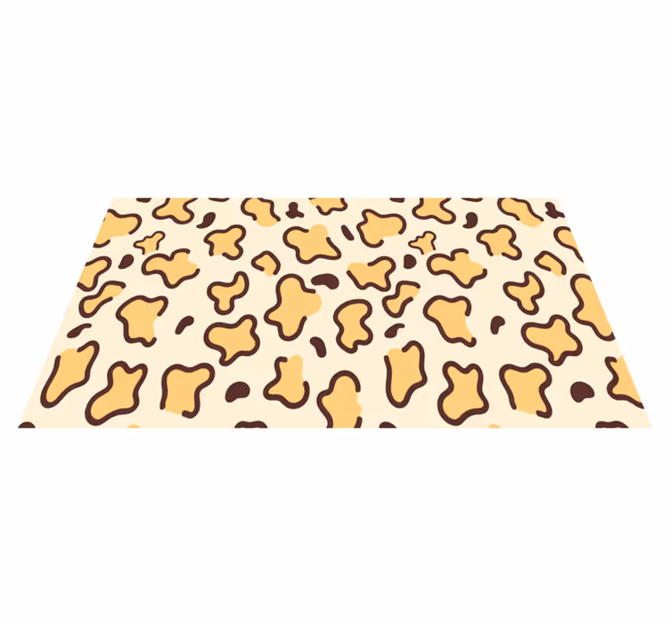 Stora leopardformer Vinylmatta djurtryck - Tenstickers
