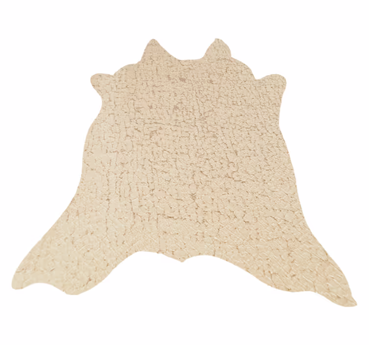 Beige ko djur tryck vinyl matta - Tenstickers
