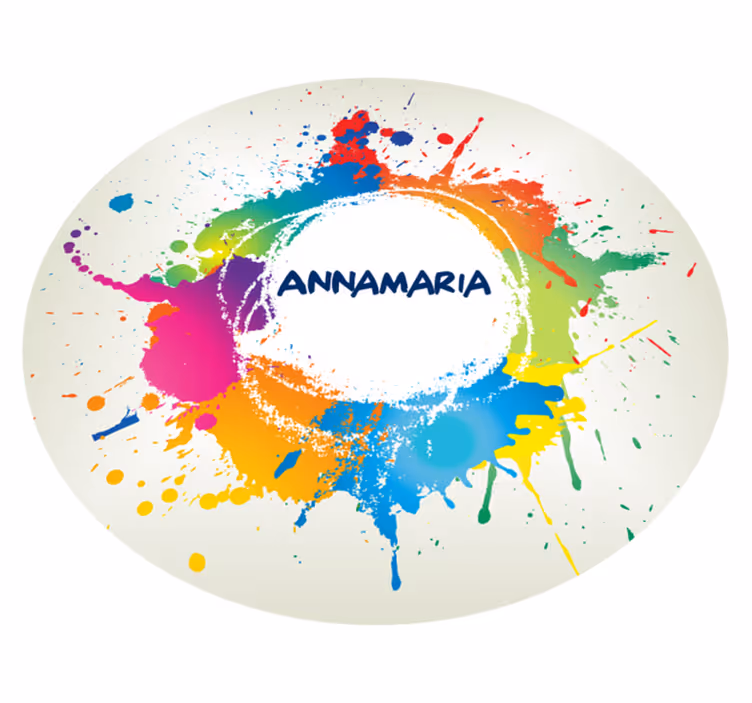 Stänk med namn Vinylmatta Ungdom - Tenstickers