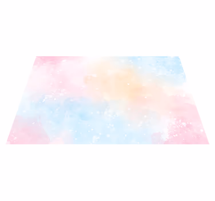 Abstrakt aquarelle tonåring vinyl matta - Tenstickers