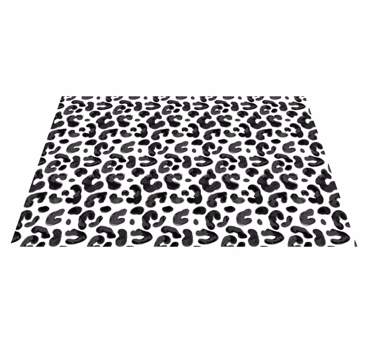 Leopardmönstrad estetik Vinylmatta djurtryck - Tenstickers