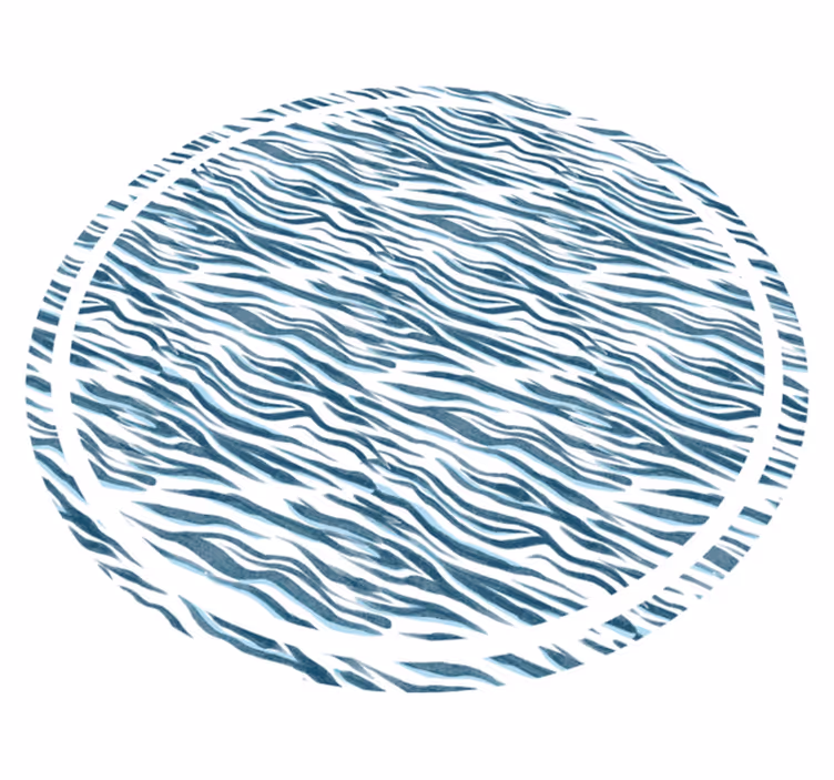 Snygg zebravåg Vinylmatta djurtryck - Tenstickers