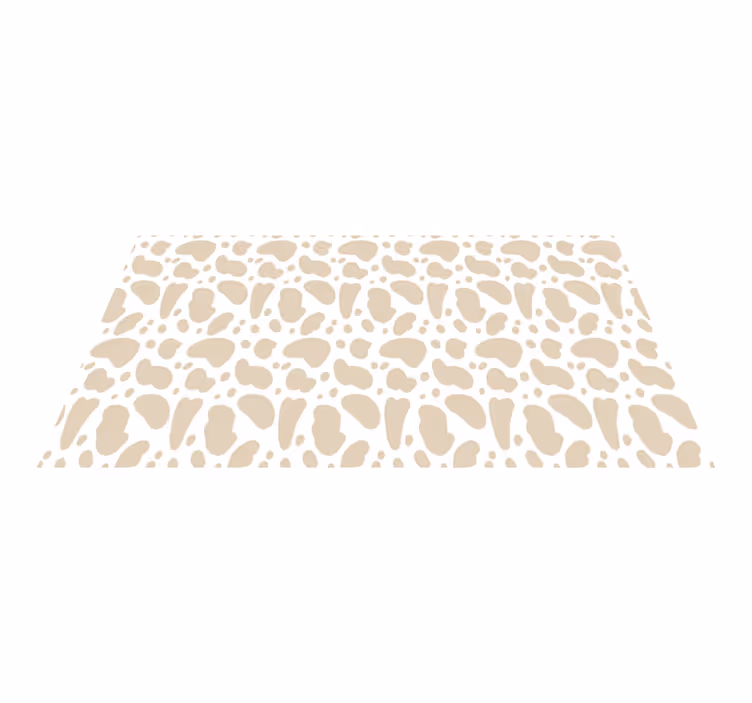 Beige girafffläckar Vinylmatta djurtryck - Tenstickers