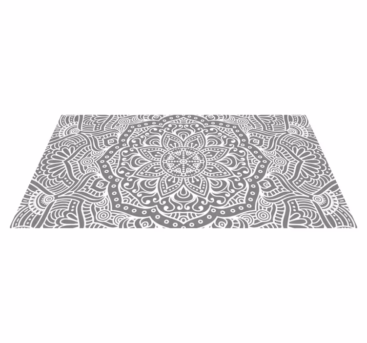 Elegant mandala sovrum vinylmatta - Tenstickers