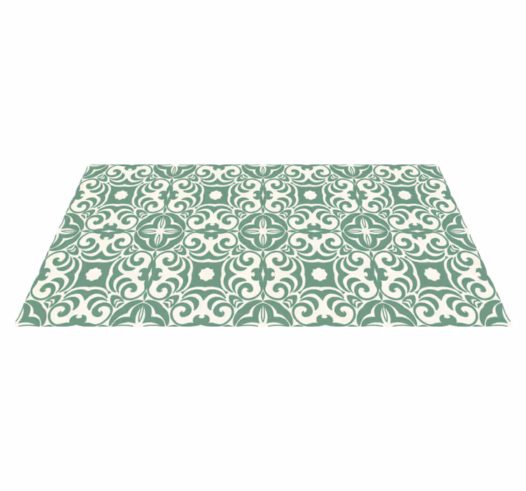 Emerald kakel effekt vinyl matta - Tenstickers