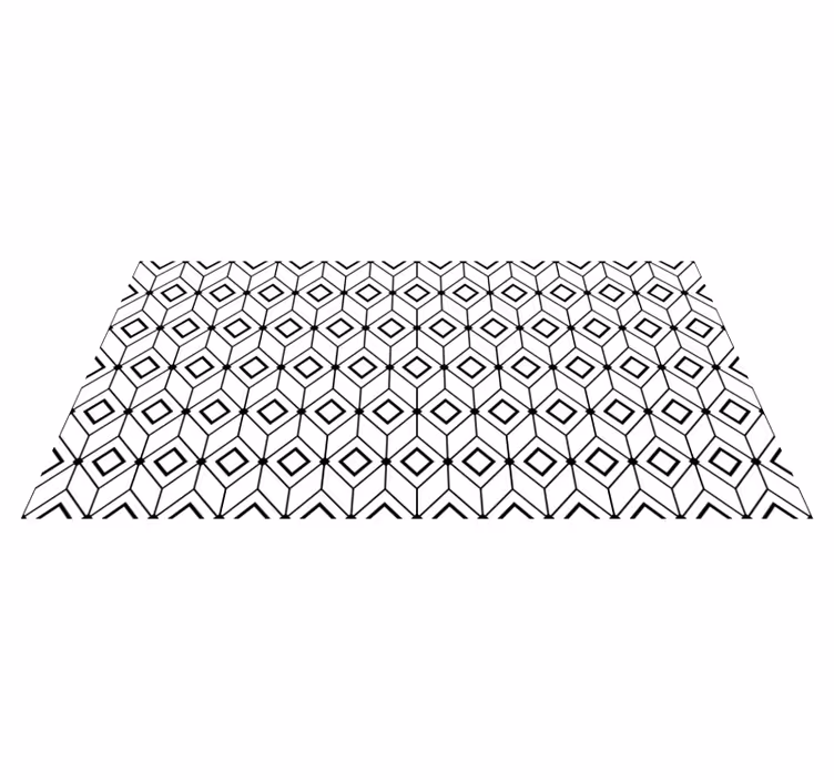 Moderna diamantelement Vinylmatta geometrisk - Tenstickers