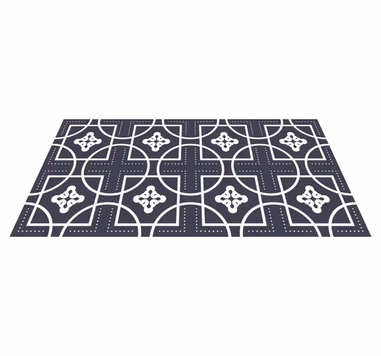 Formlek Vinylmatta geometrisk - Tenstickers