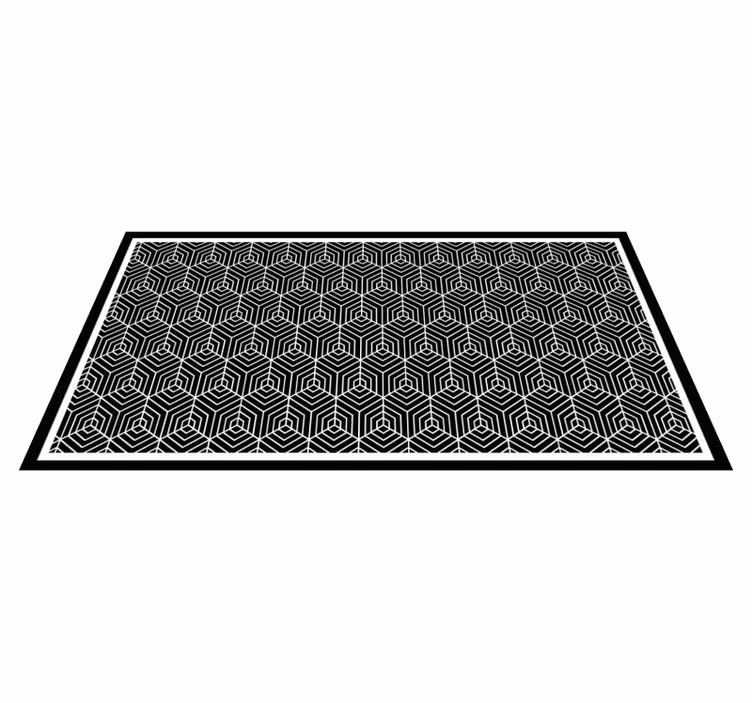 Hexagonkonfiguration Vinylmatta geometrisk - Tenstickers
