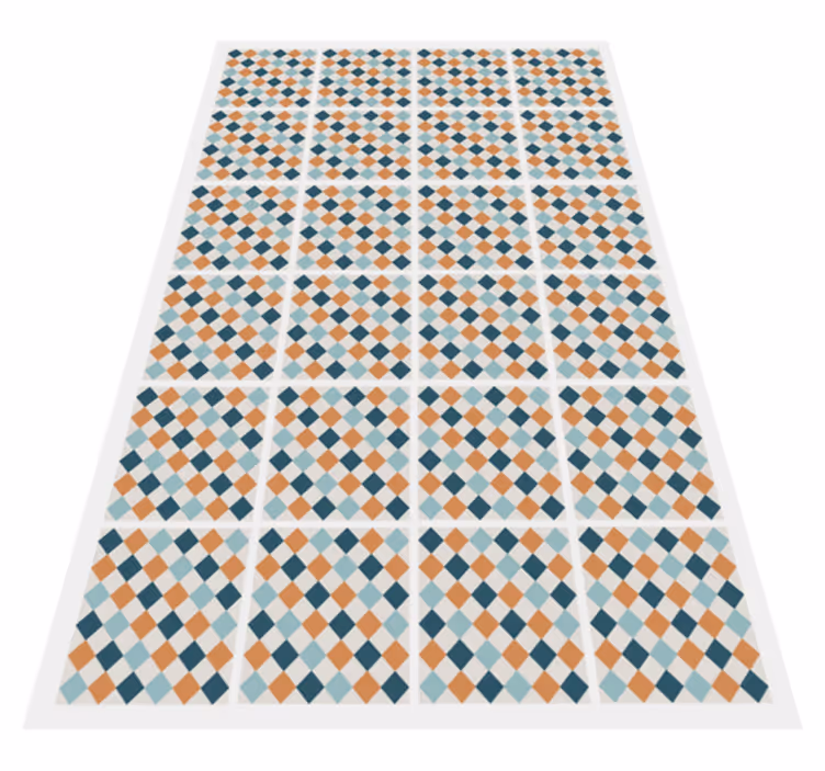 Färgglada kakel mosaik vinyl matta - Tenstickers