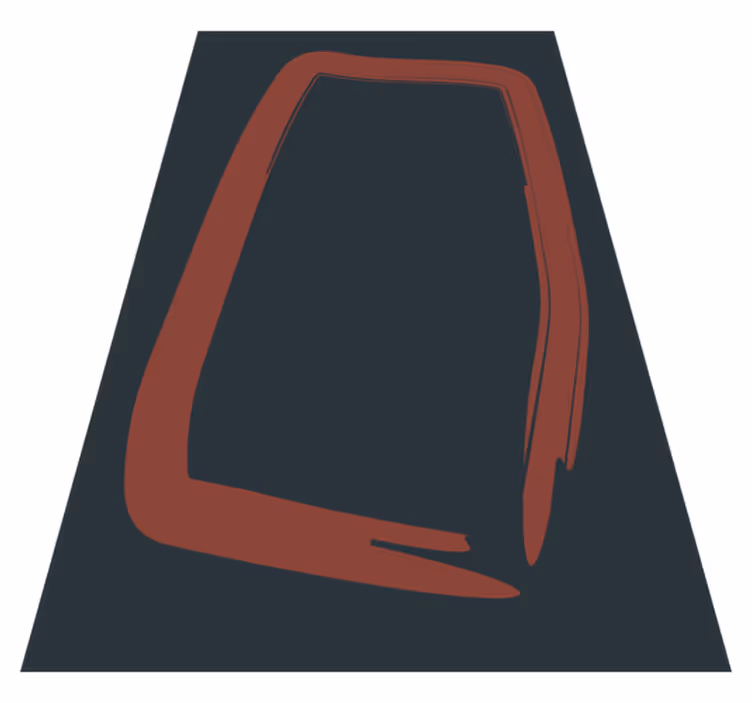 Elegant abstrakt form Vinylmatta Vardagsrum - Tenstickers