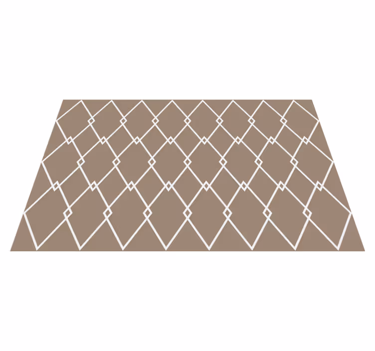 Korsande diamanter Vinylmatta geometrisk - Tenstickers