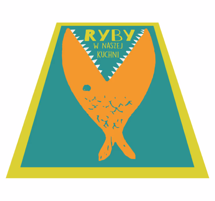 Fiskköksskylt Vinylmatta Kök - Tenstickers